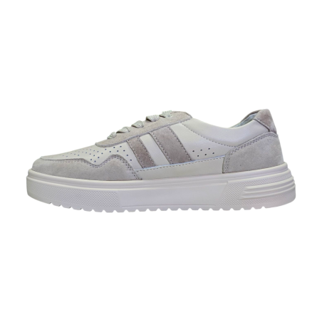 Skórzane sneakersy, półbuty sportowe damskie Goodin LX1041 beżowe - 2