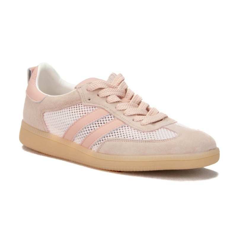 Trampki, sneakersy damskie ze skóry Goodin SZ-045 różowe - 1