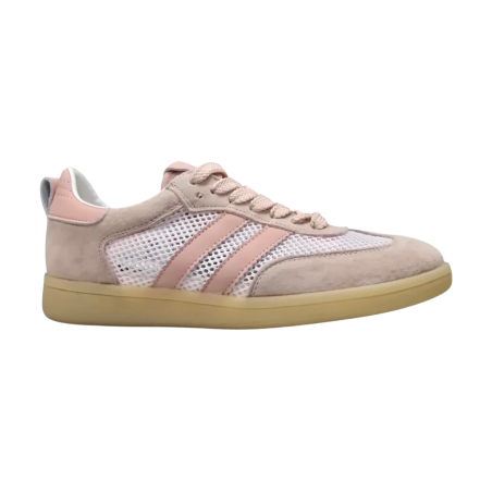 Trampki, sneakersy damskie ze skóry Goodin SZ-045 różowe - 2