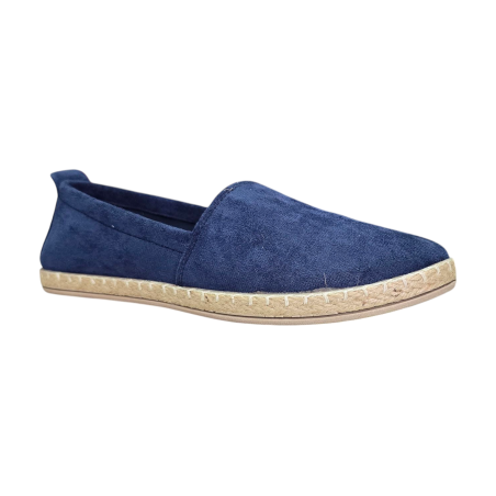Zamszowe espadryle damskie Potocki 16332 granatowe - 2