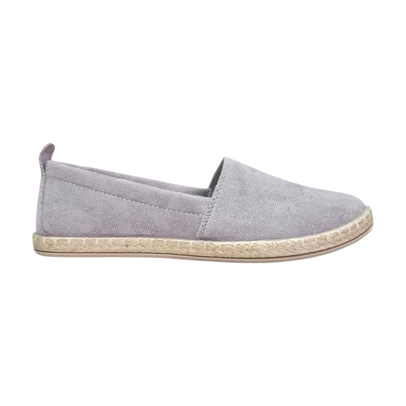 Zamszowe espadryle damskie Potocki 16332 szare - 1
