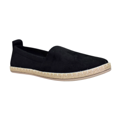 Zamszowe espadryle damskie Potocki 16332 czarne - 2