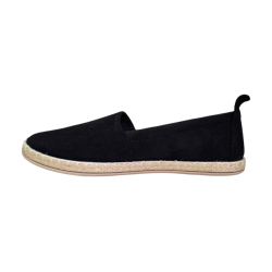 Zamszowe espadryle damskie Potocki 16332 czarne - 3