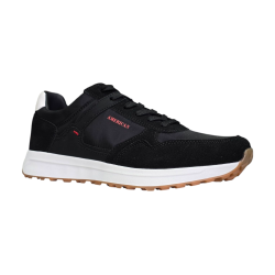 Czarne sneakersy, adidasy męskie American Club AA43 - 2