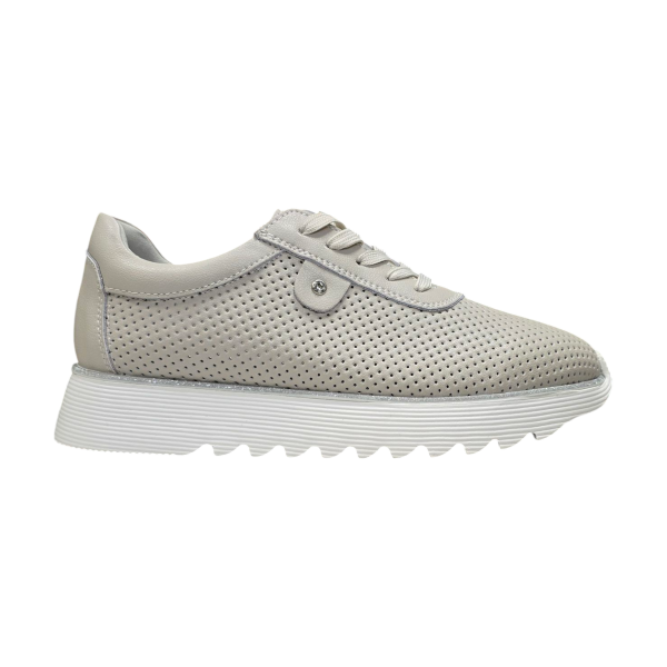 Ażurowe skórzane sneakersy, półbuty damskie D&A 629 - 1