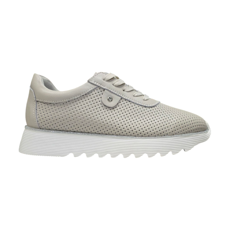 Ażurowe skórzane sneakersy, półbuty damskie D&A 629 - 1