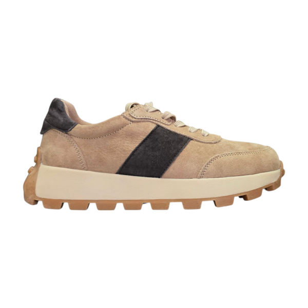 Beżowe skórzane sneakersy Goodin LX1081 - 1