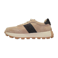 Beżowe skórzane sneakersy Goodin LX1081 - 3