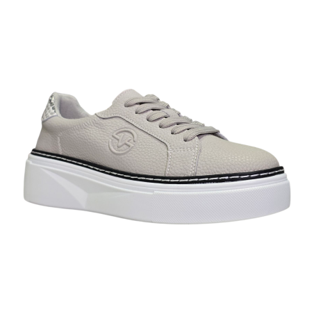 Szare skórzane sneakersy, półbuty damskie Vinceza 79564 - 2