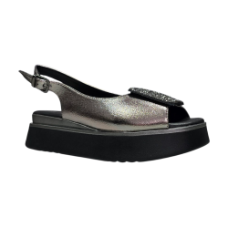 Sandały damskie na platformie Potocki 12590 Pewter - 1
