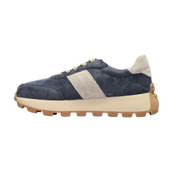 Szare skórzane sneakersy Goodin LX1081 - 2