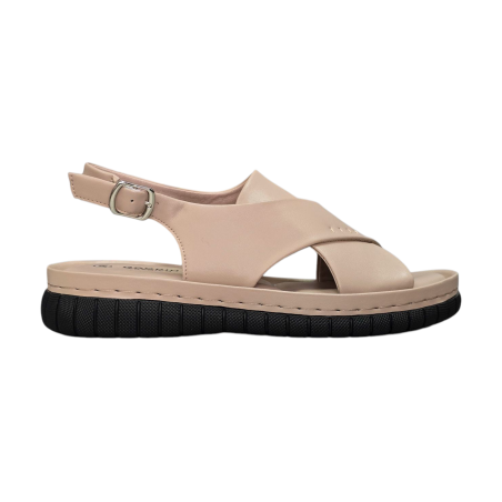 Sandały skórzane damskie Goodin SZ-057 Apricot - 1