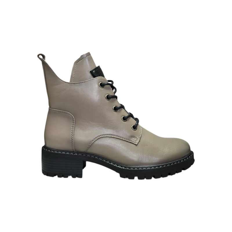 Botki, Trapery damskie na obcasie Vinceza 58609 Taupe - 1