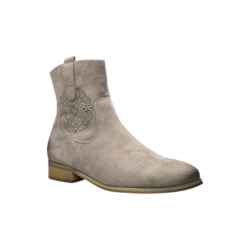 Zamszowe botki damskie Potocki 12745 Khaki - 2