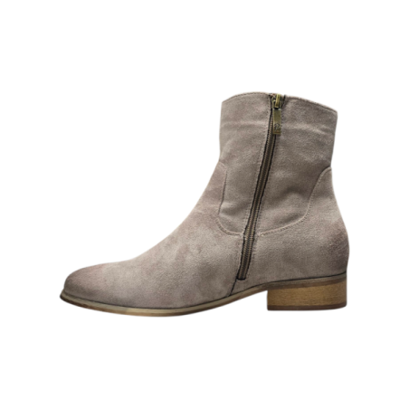 Zamszowe botki damskie Potocki 12745 Khaki - 3