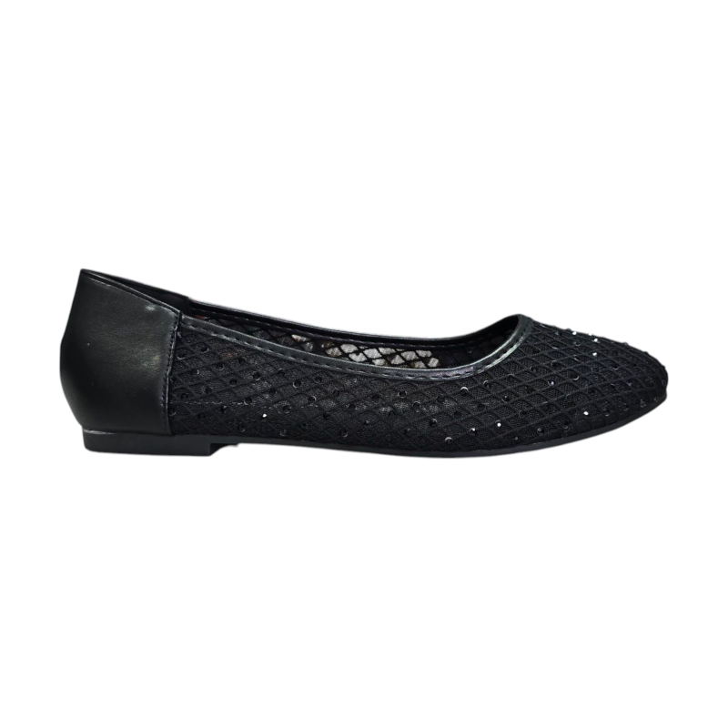 Czarne balerinki damskie Goodin FL897 - 1