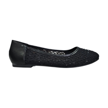 Czarne balerinki damskie Goodin FL897 - 1