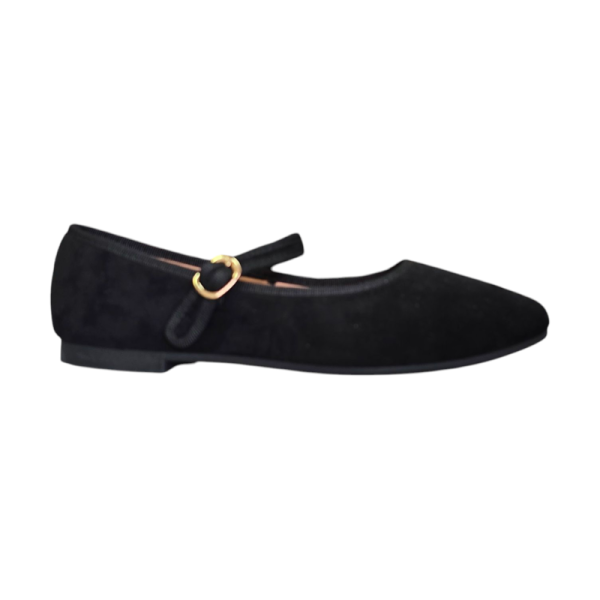 Czarne balerinki damskie Small Swan L11-261 - 1