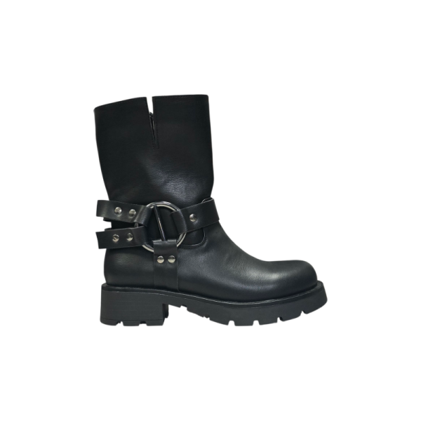 Czarne wysokie botki damskie Potocki 54300 - 1
