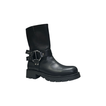 Czarne wysokie botki damskie Potocki 54300 - 2