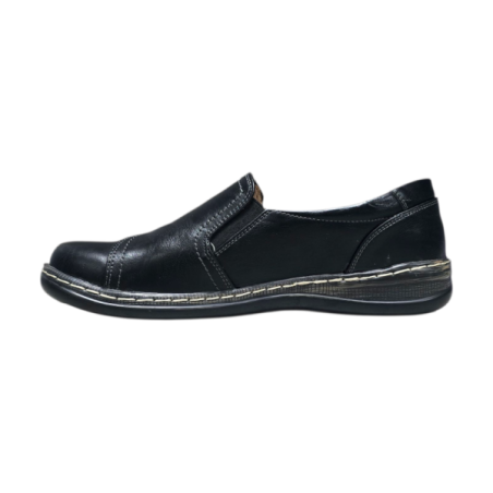 Czarne półbuty damskie Unisoft 7022 - 3