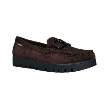 Zamszowe mokasyny damskie Goodin FL696C Coffee - 2
