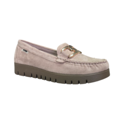 Zamszowe mokasyny damskie Goodin FL696C Khaki - 2