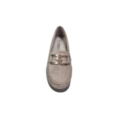 Zamszowe mokasyny damskie Goodin FL696C Khaki - 4