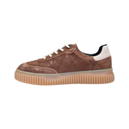 Brązowe skórzane sneakersy Goodin XF199 - 3
