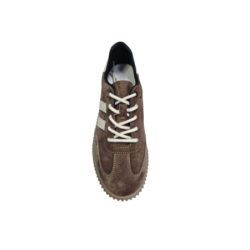 Brązowe skórzane sneakersy Goodin XF199 - 4