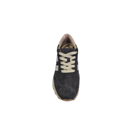 Skórzane sneakersy damskie Goodin LX1080 Coffee/beige - 4