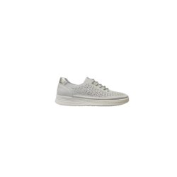 Beżowe skórzane sneakersy, półbuty damskie S.Barski 61-5992 - 1
