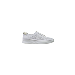 Białe skórzane sneakersy, półbuty damskie S.Barski 61-5992 - 1