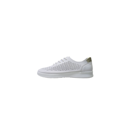 Białe skórzane sneakersy, półbuty damskie S.Barski 61-5992 - 3