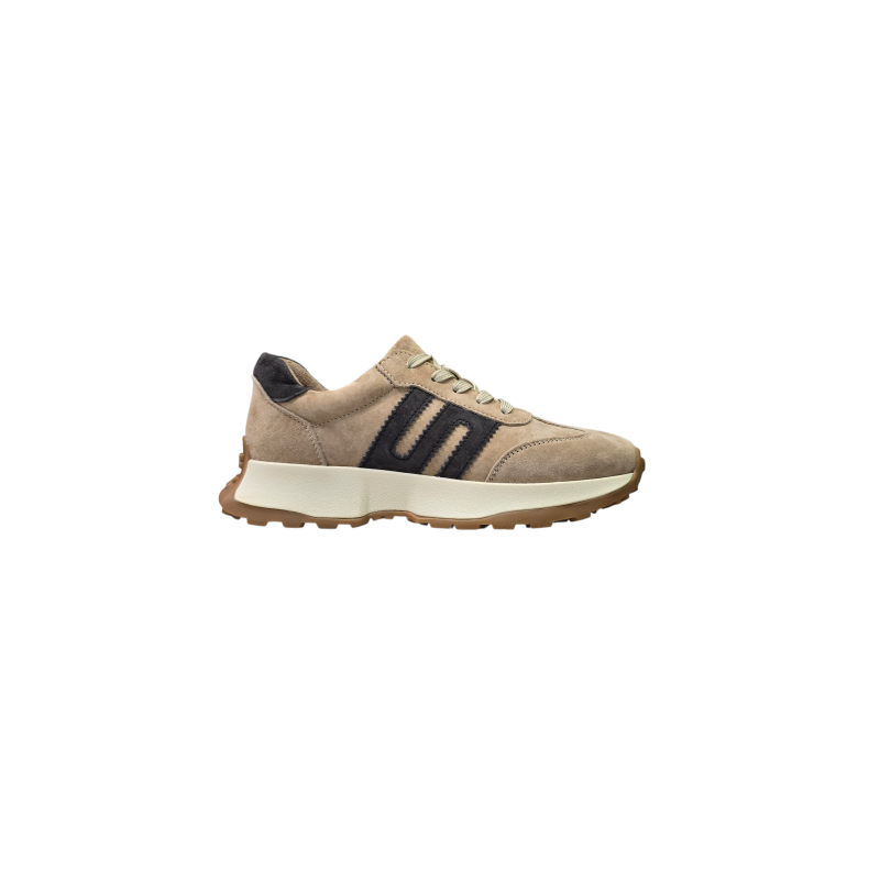 Beżowe skórzane sneakersy damskie Goodin LX1078 - 1