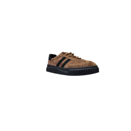 Brązowe skórzane sneakersy Goodin XF199 Brown/black - 2
