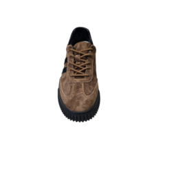 Brązowe skórzane sneakersy Goodin XF199 Brown/black - 4