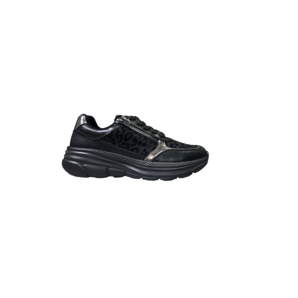 Czarne skórzane sneakersy Goodin WL86 - 1