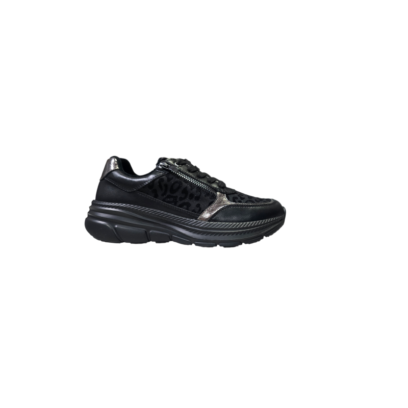 Czarne skórzane sneakersy Goodin WL86 - 1