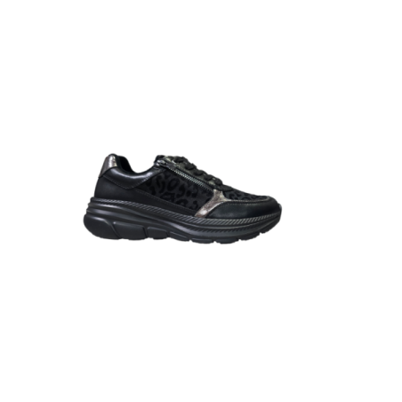 Czarne skórzane sneakersy Goodin WL86 - 1