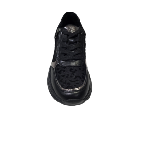Czarne skórzane sneakersy Goodin WL86 - 4