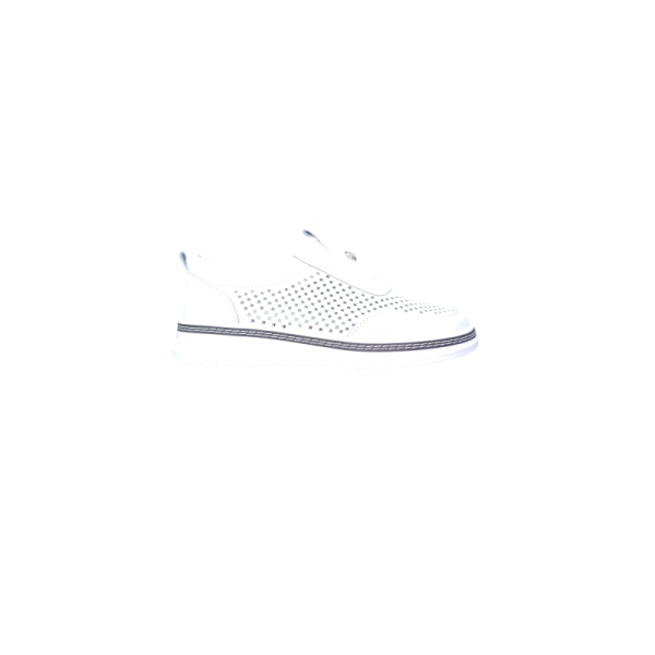 Białe skórzane sneakersy damskie Goodin RS2103 - 1