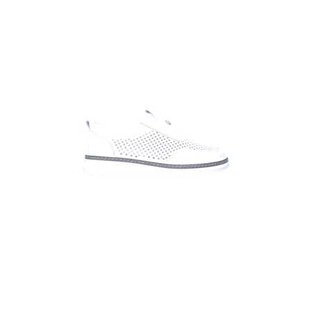 Białe skórzane sneakersy damskie Goodin RS2103 - 1
