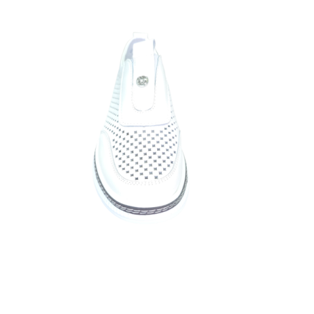 Białe skórzane sneakersy damskie Goodin RS2103 - 4