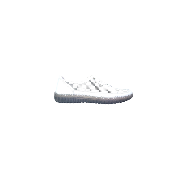 Białe skórzane sneakersy, półbuty Goodin XW1028 - 1