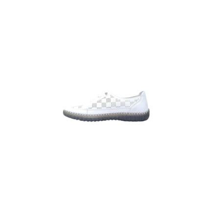 Białe skórzane sneakersy, półbuty Goodin XW1028 - 3