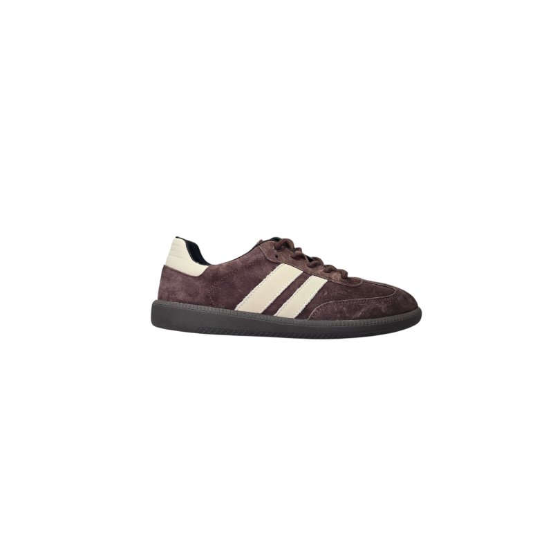 Skórzane sneakersy Goodin XF227 Coffee - 1