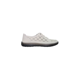 Beżowe skórzane sneakersy, półbuty Goodin XW1028 - 1