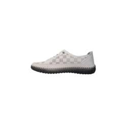 Beżowe skórzane sneakersy, półbuty Goodin XW1028 - 3