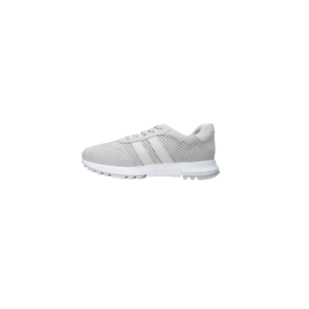 Szare skórzane sneakersy Goodin LX1157 - 3